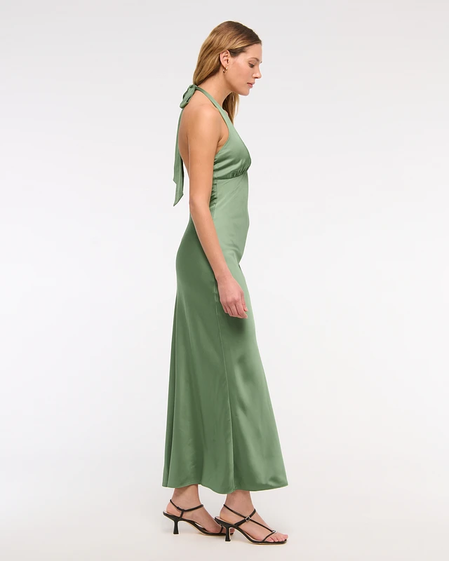 Abercrombie & Fitch The A&F Julia Slip Halter Maxi Dress at Plaza Las Americas in San Juan, PR Abercrombie & Fitch The A&F Julia Slip Halter Maxi Dress at Plaza Las Americas in San Juan, PR