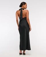 The A&F Julia Slip Halter Maxi Dress