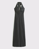 The A&F Julia Slip Halter Maxi Dress