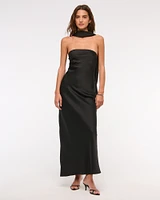 The A&F Julia Strapless Scarf Maxi Dress