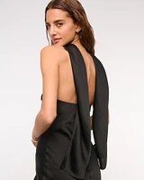 The A&F Julia Strapless Scarf Maxi Dress