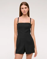 Micro Short Tailored Romper