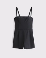 Micro Short Tailored Romper