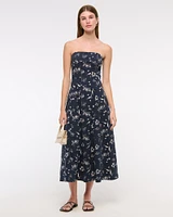 The A&F Mila Strapless Midi Dress