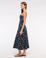 The A&F Mila Strapless Midi Dress
