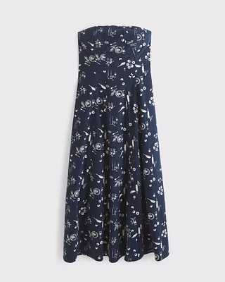 The A&F Mila Strapless Midi Dress