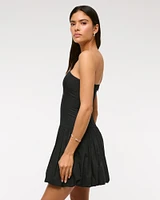 Bubble Hem Mini Dress