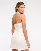 Halter Tailored Mini Dress