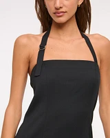 Halter Tailored Mini Dress