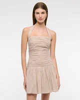 The A&F Emerson Drop-Waist Halter Mini Dress