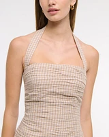 The A&F Emerson Drop-Waist Halter Mini Dress