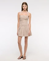 The A&F Emerson Drop-Waist Halter Mini Dress