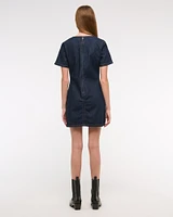 Denim Shift Mini Dress