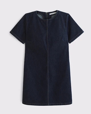 Denim Shift Mini Dress