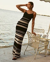 Crochet-Style Maxi Dress