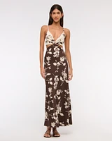 Cutout Slip Maxi Dress