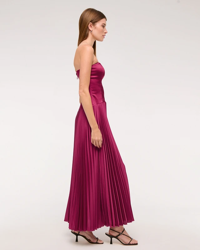 Abercrombie & Fitch The A&F Giselle Drop-Waist Maxi Dress | MainPlace Mall
