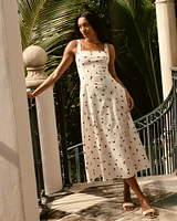 The A&F Mila Stretch Midi Dress