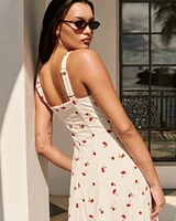 The A&F Mila Stretch Midi Dress