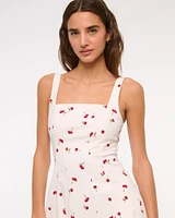 The A&F Mila Stretch Midi Dress