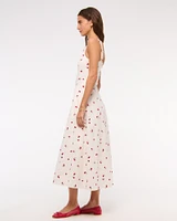 The A&F Mila Stretch Midi Dress