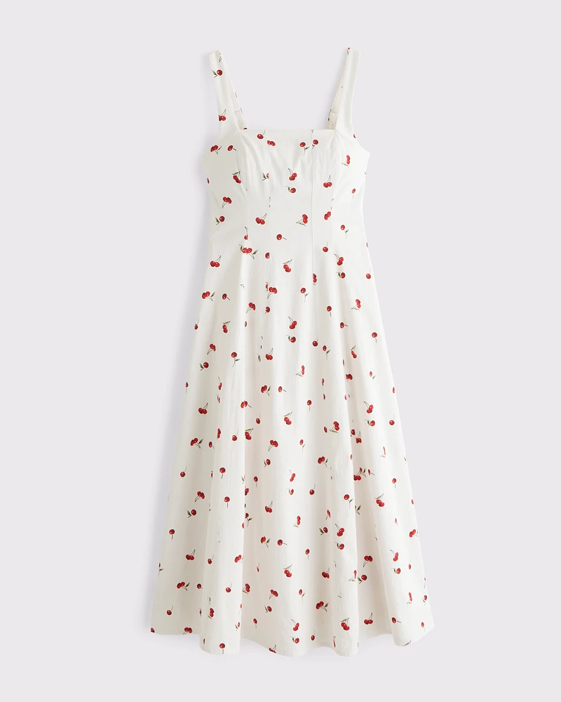 The A&F Mila Stretch Midi Dress