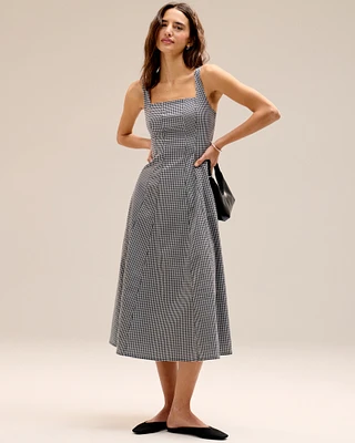The A&F Mila Stretch Midi Dress