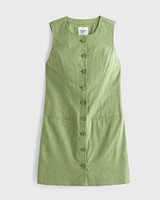 The A&F Mara Linen-Blend Mini Dress