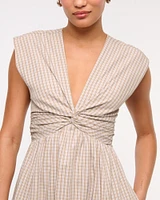 Twist-Front Maxi Dress