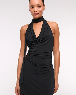Halter Knit Mini Dress