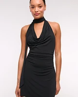Halter Knit Mini Dress