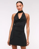 Halter Knit Mini Dress
