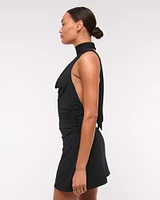 Halter Knit Mini Dress