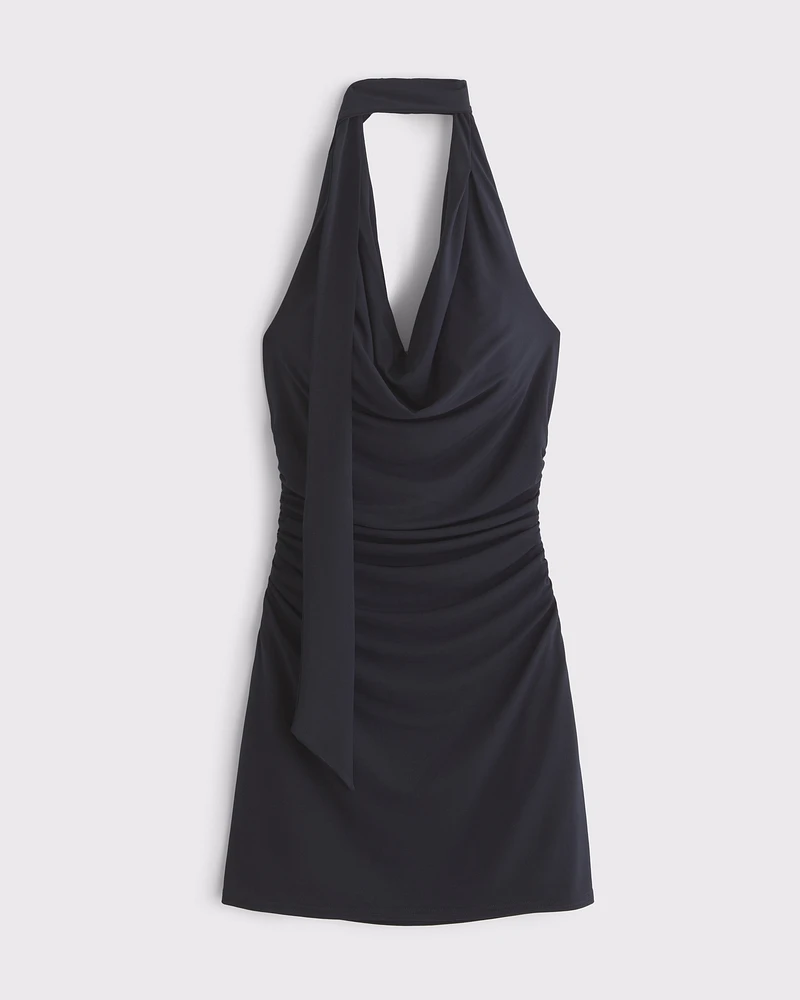 Halter Knit Mini Dress
