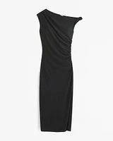 Asymmetrical Draped Maxi Dress