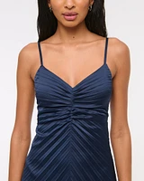 The A&F Giselle Sunburst Pleated Maxi Dress