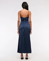 The A&F Giselle Sunburst Pleated Maxi Dress