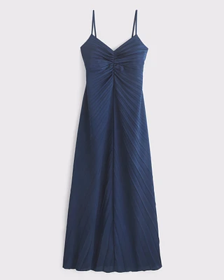 The A&F Giselle Sunburst Pleated Maxi Dress