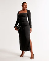 The A&F Ava Long-Sleeve Knit Maxi Dress