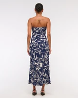 Strapless Knot Maxi Dress