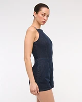 Apron Denim Romper