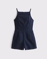 Apron Denim Romper