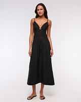 Beaded Flowy Midi Dress