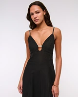 Beaded Flowy Midi Dress