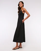 Beaded Flowy Midi Dress