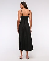Beaded Flowy Midi Dress