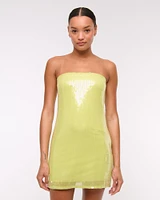 Strapless Sequin Mini Dress