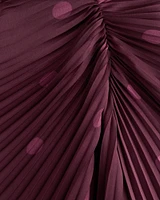 The A&F Giselle Pleated One-Shoulder Cutout Maxi Dress