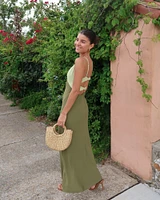 The A&F Julia Slip Cutout Maxi Dress