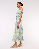 The A&F Giselle Drop-Waist Mesh Maxi Dress